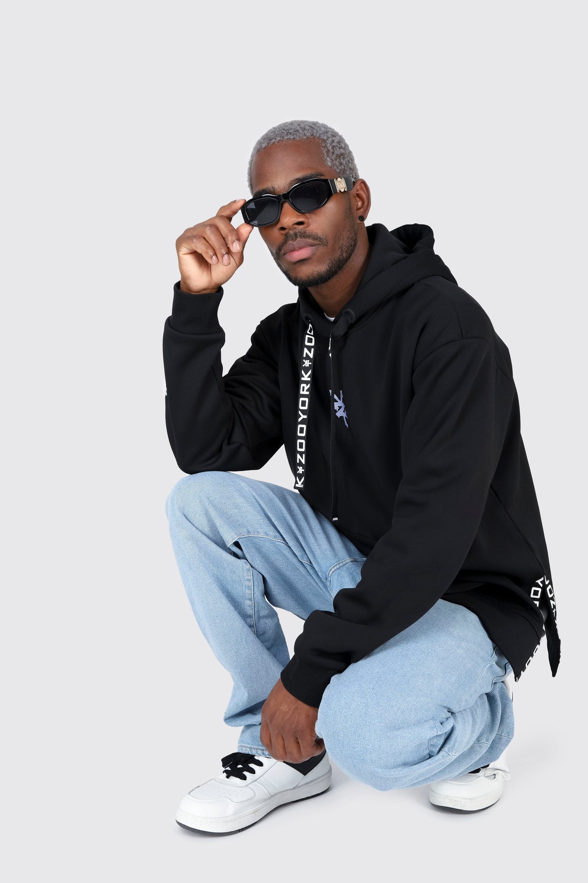 Poleron Hood Polar Tasty Negro Zoo York