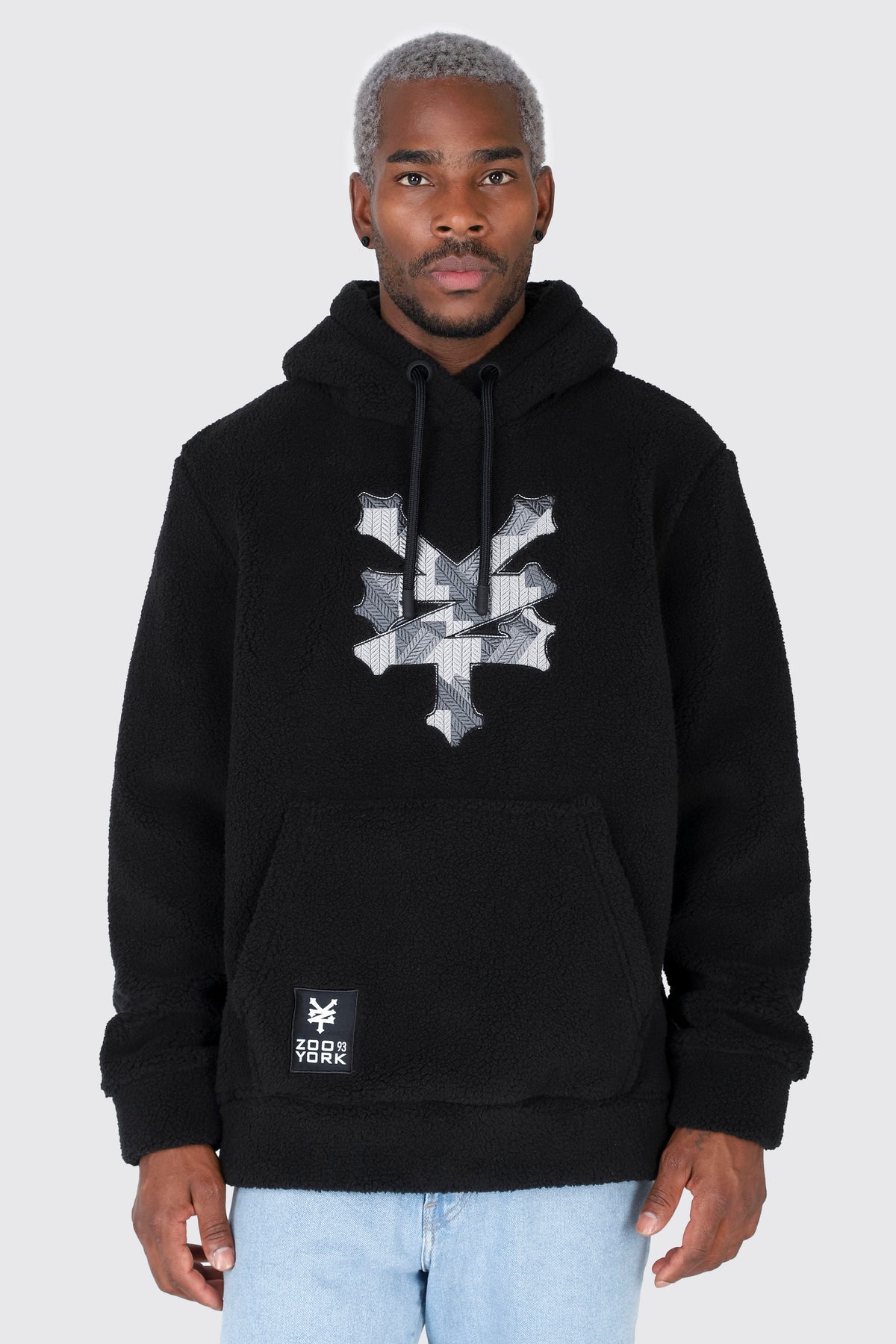 Poleron Hood Polar Benty Negro Zoo York