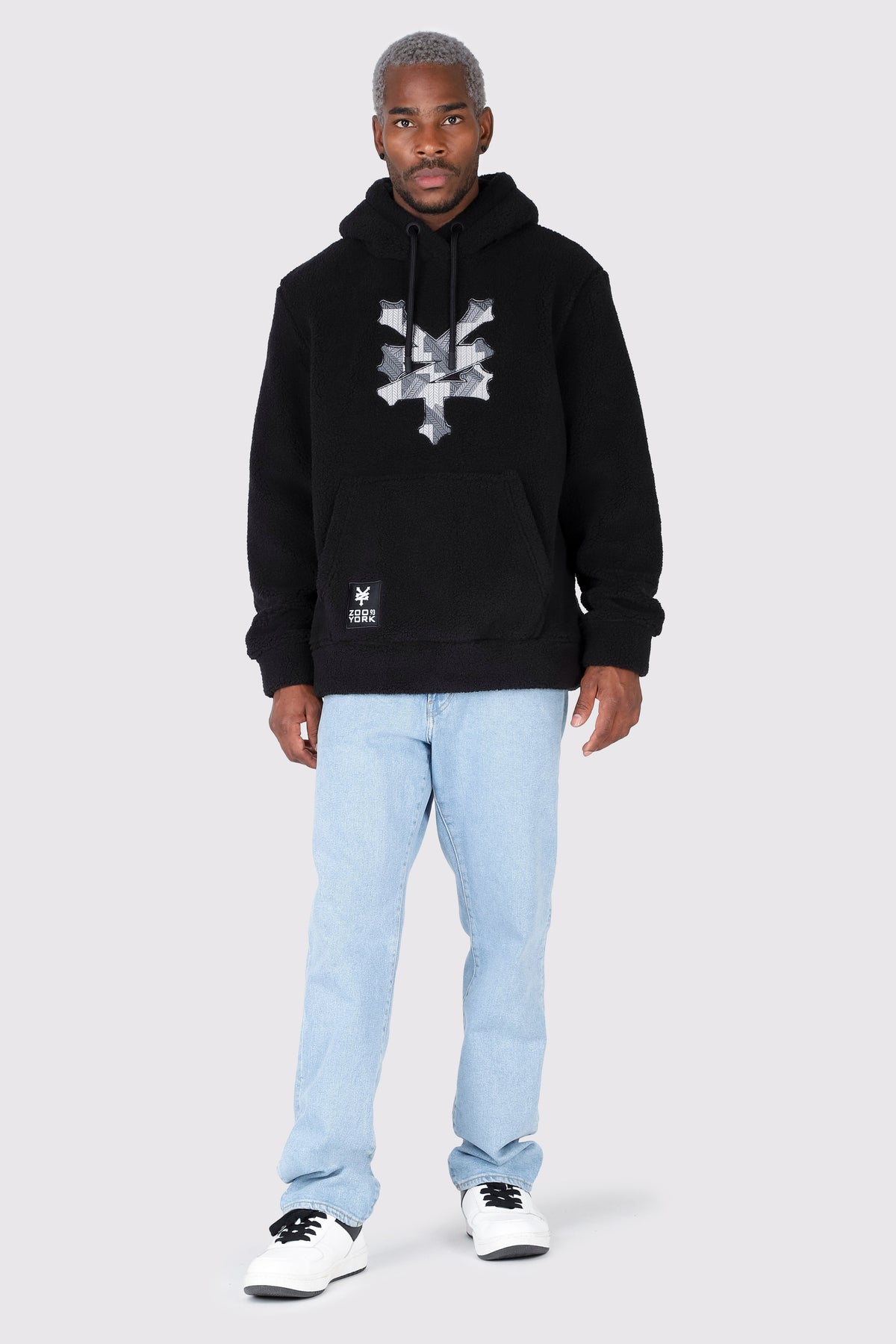 Poleron Hood Polar Benty Negro Zoo York