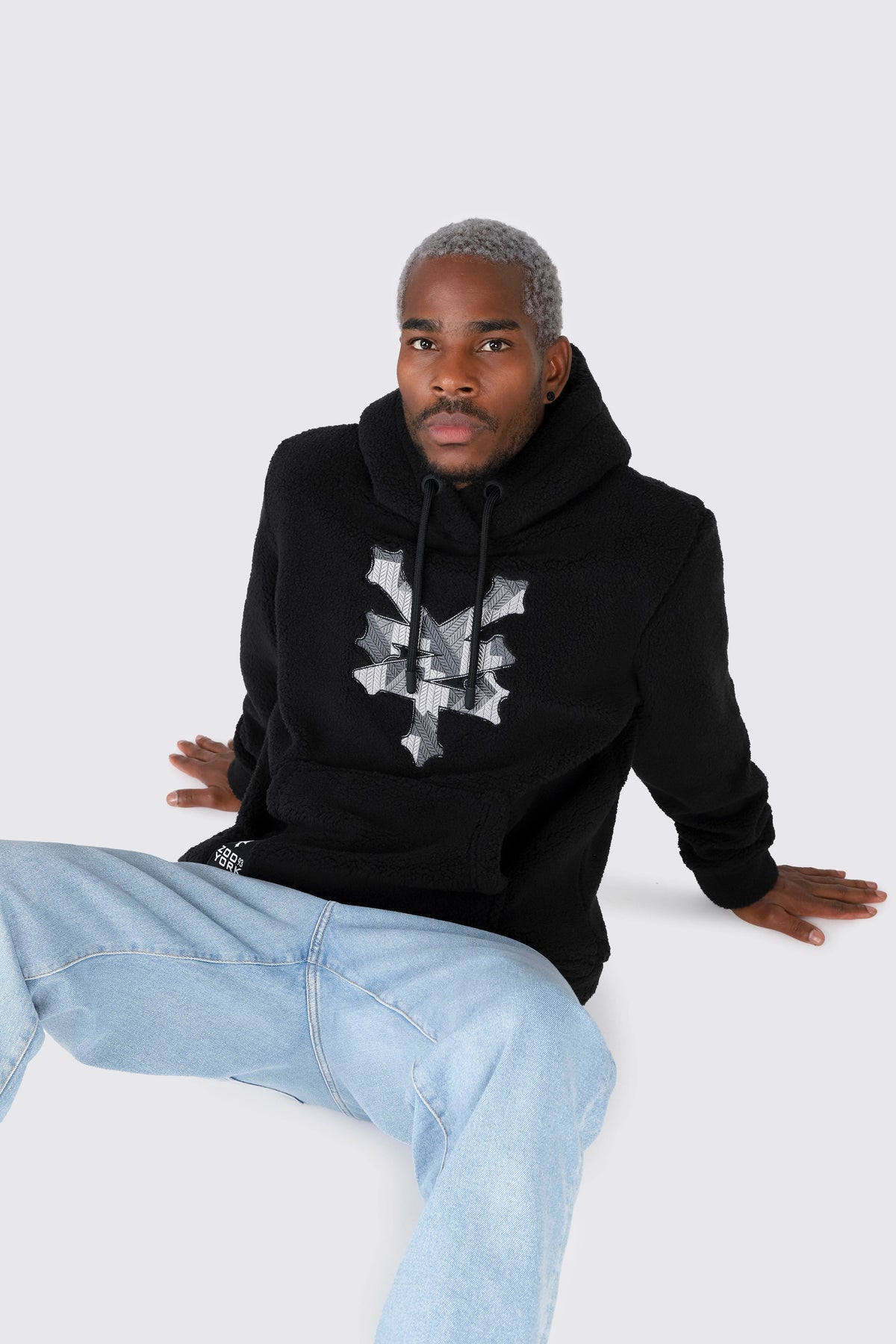 Poleron Hood Polar Benty Negro Zoo York