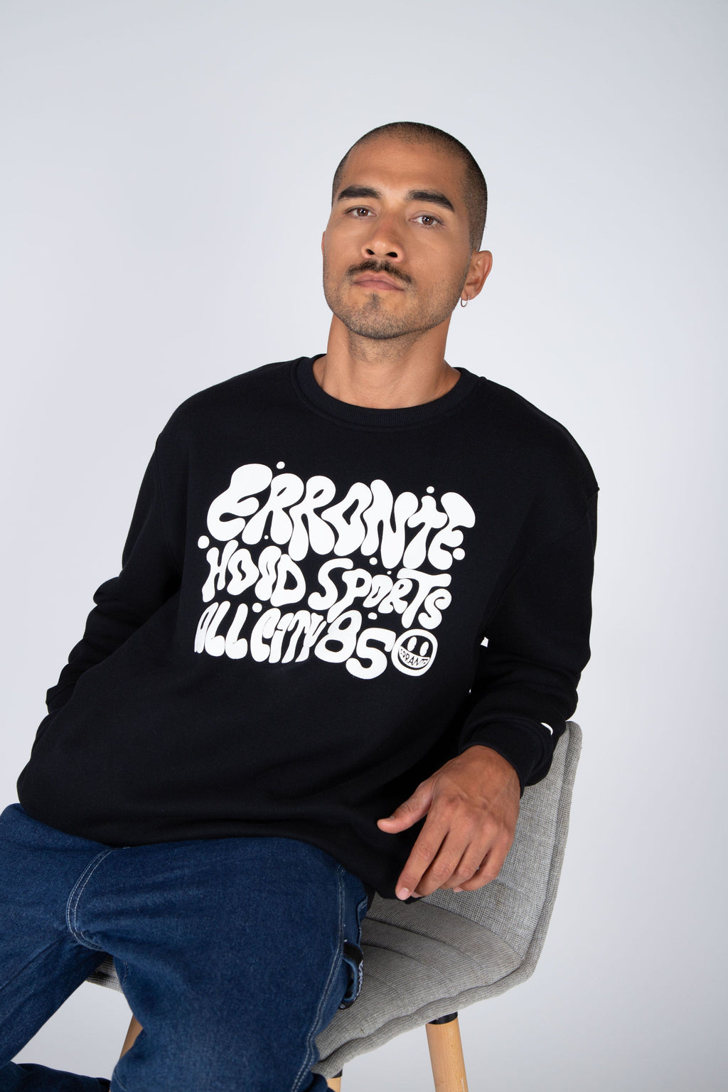 Poleron Crew Neck Gallery Negro ERRANTE