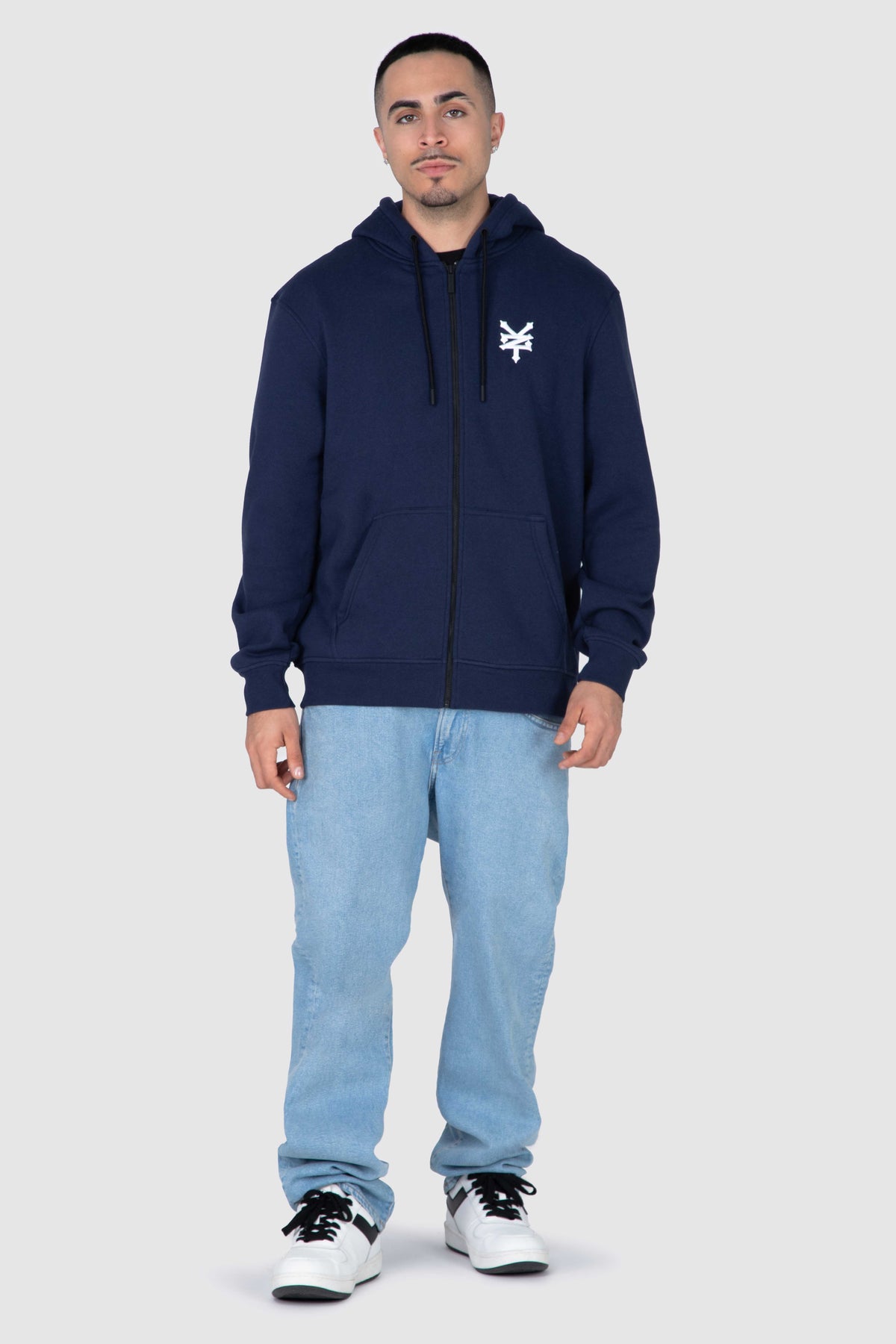 Poleron Zip Original Flow Azul Zoo York 