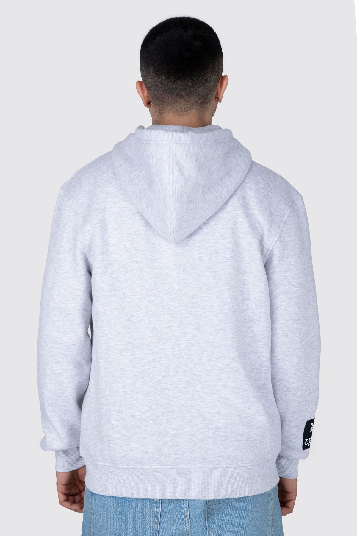 Poleron Zip Original Flow Gris Zoo York 
