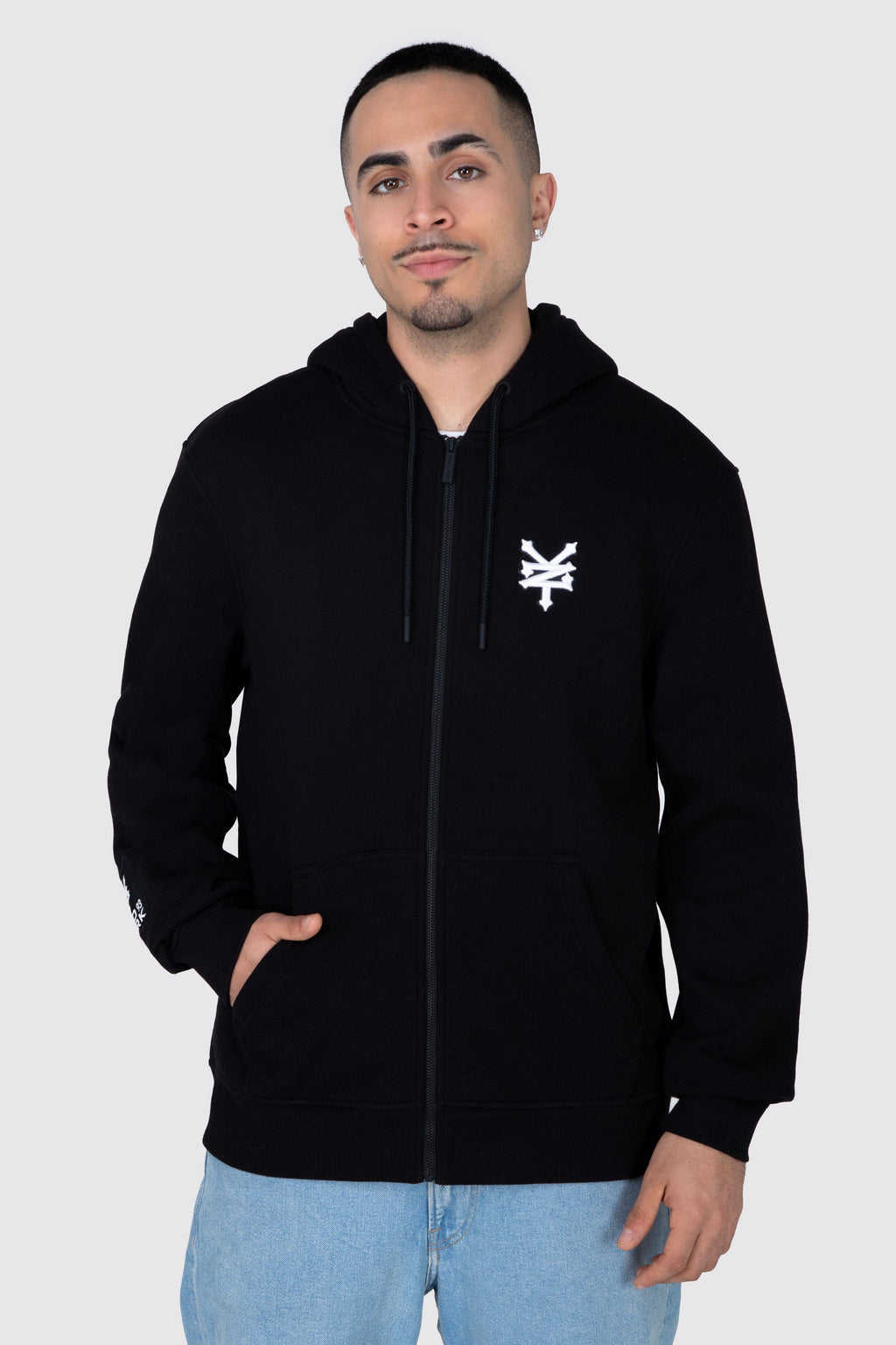 Poleron Zip Original Flow Negro Zoo York 