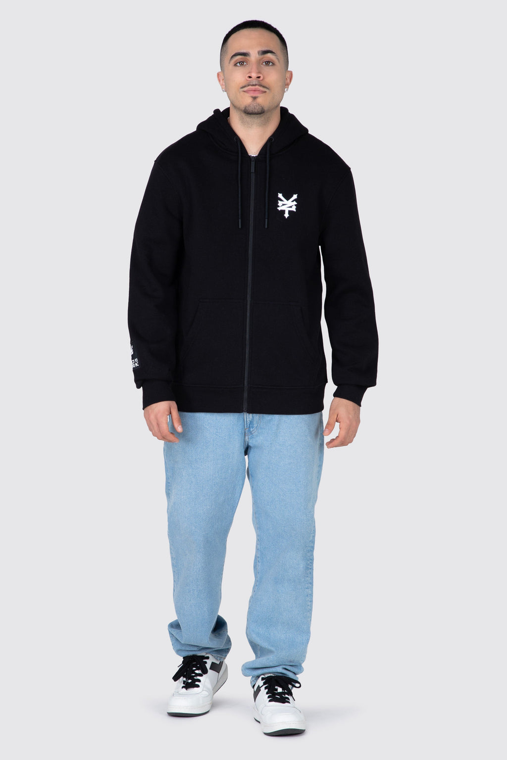 Poleron Zip Original Flow Negro Zoo York 