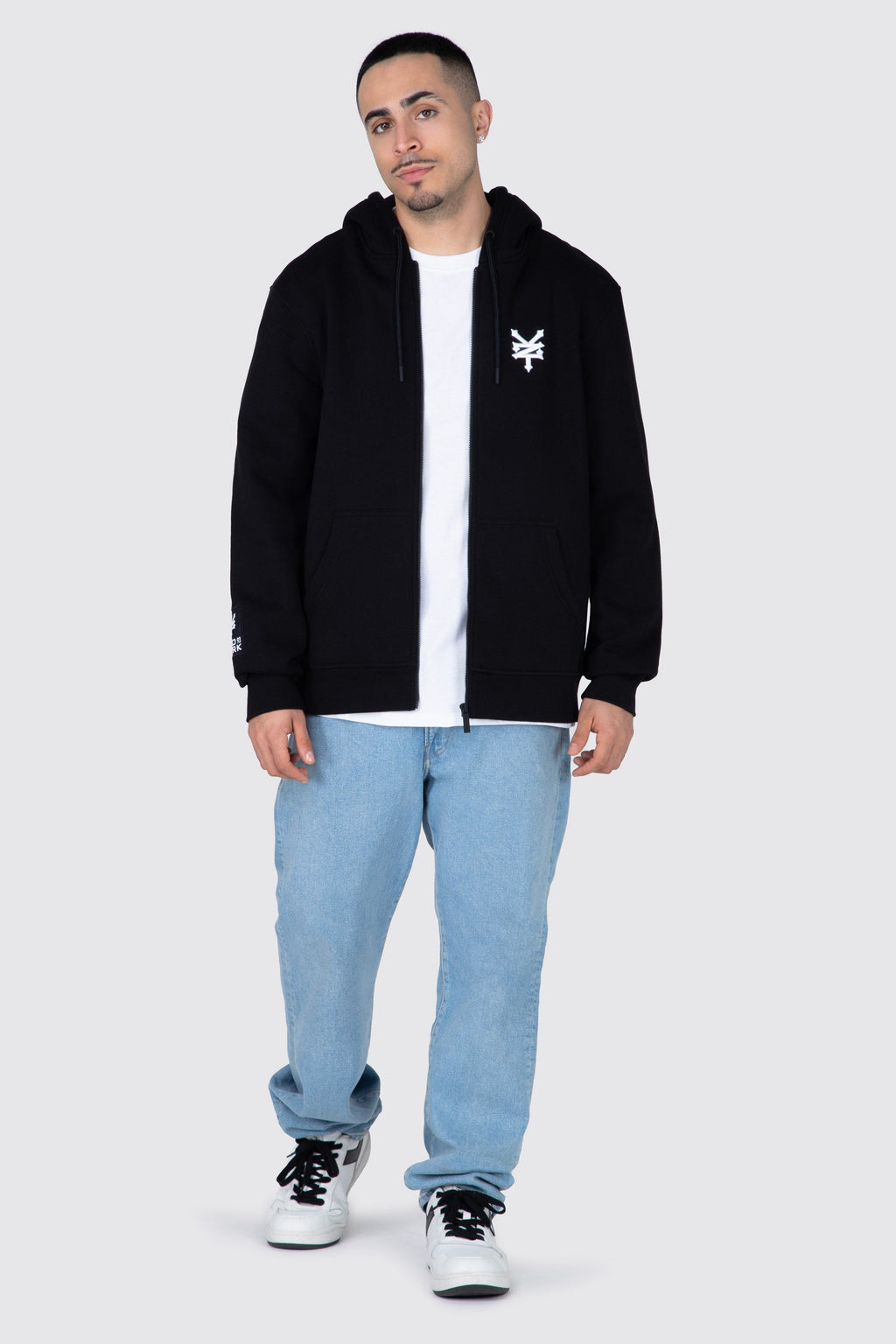Poleron Zip Original Flow Negro Zoo York 