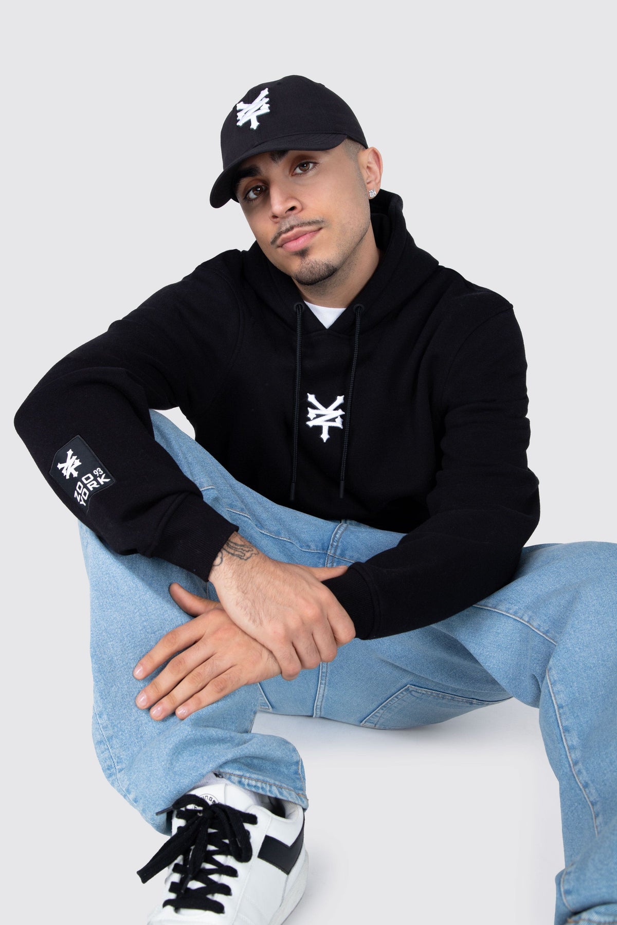 Poleron Hood Original Flow Negro Zoo York 