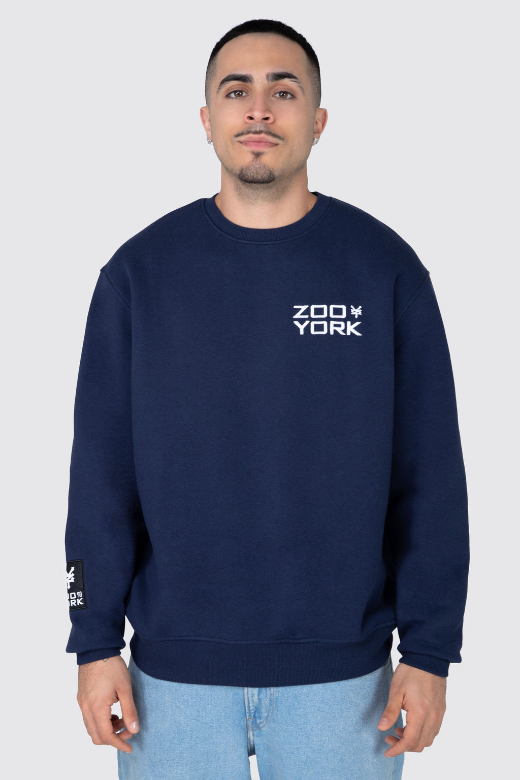 Poleron Crew Neck Original Flow Azul Zoo York 
