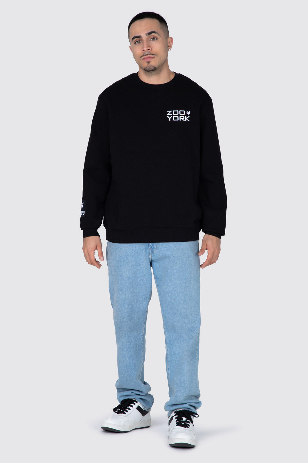 Poleron Crew Neck Original Flow Negro Zoo York 