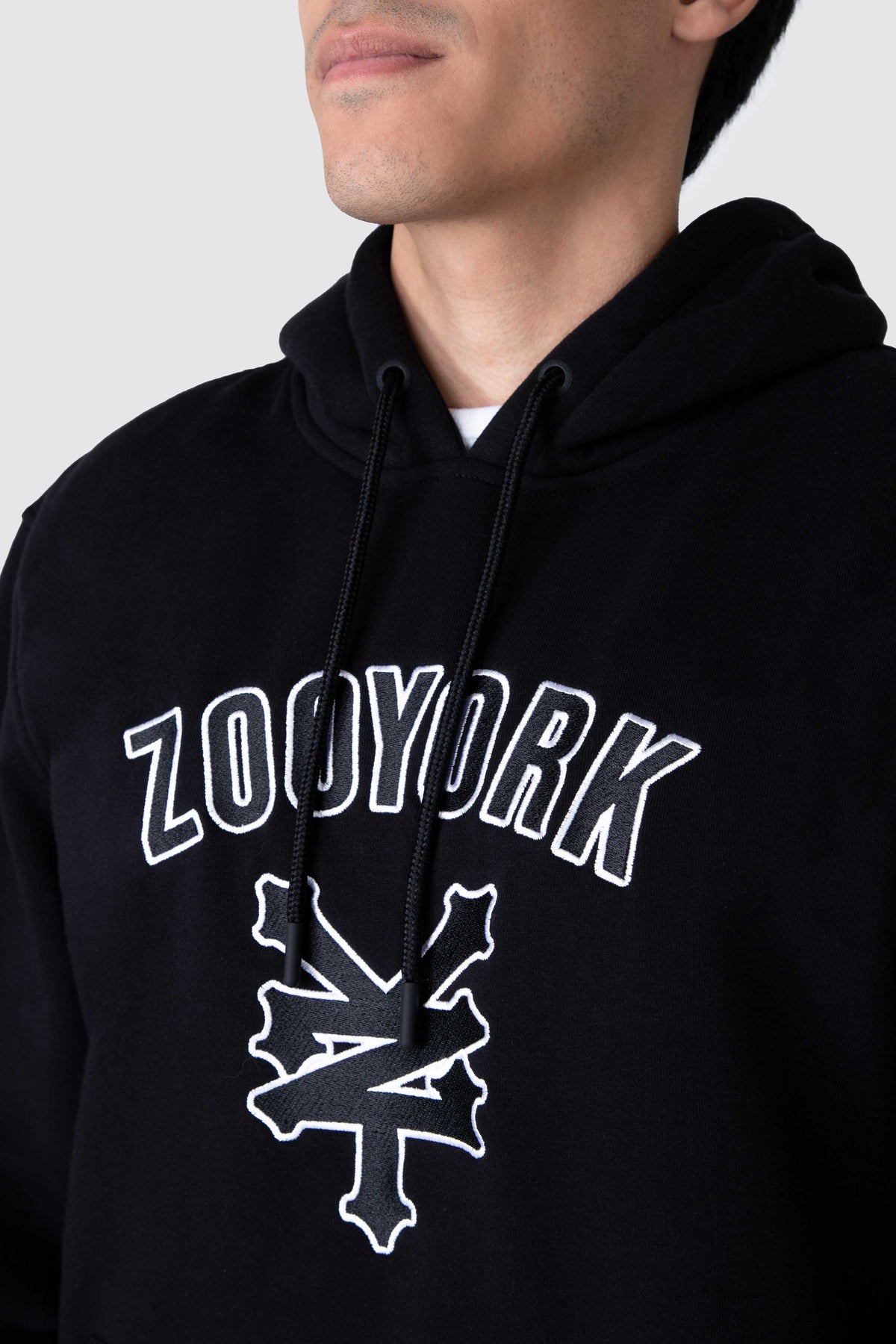 Poleron Hood Custom Negro Zoo York 