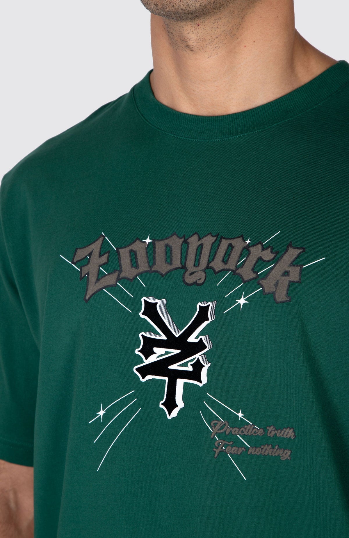 Polera M/C Fire Verde Zoo York 