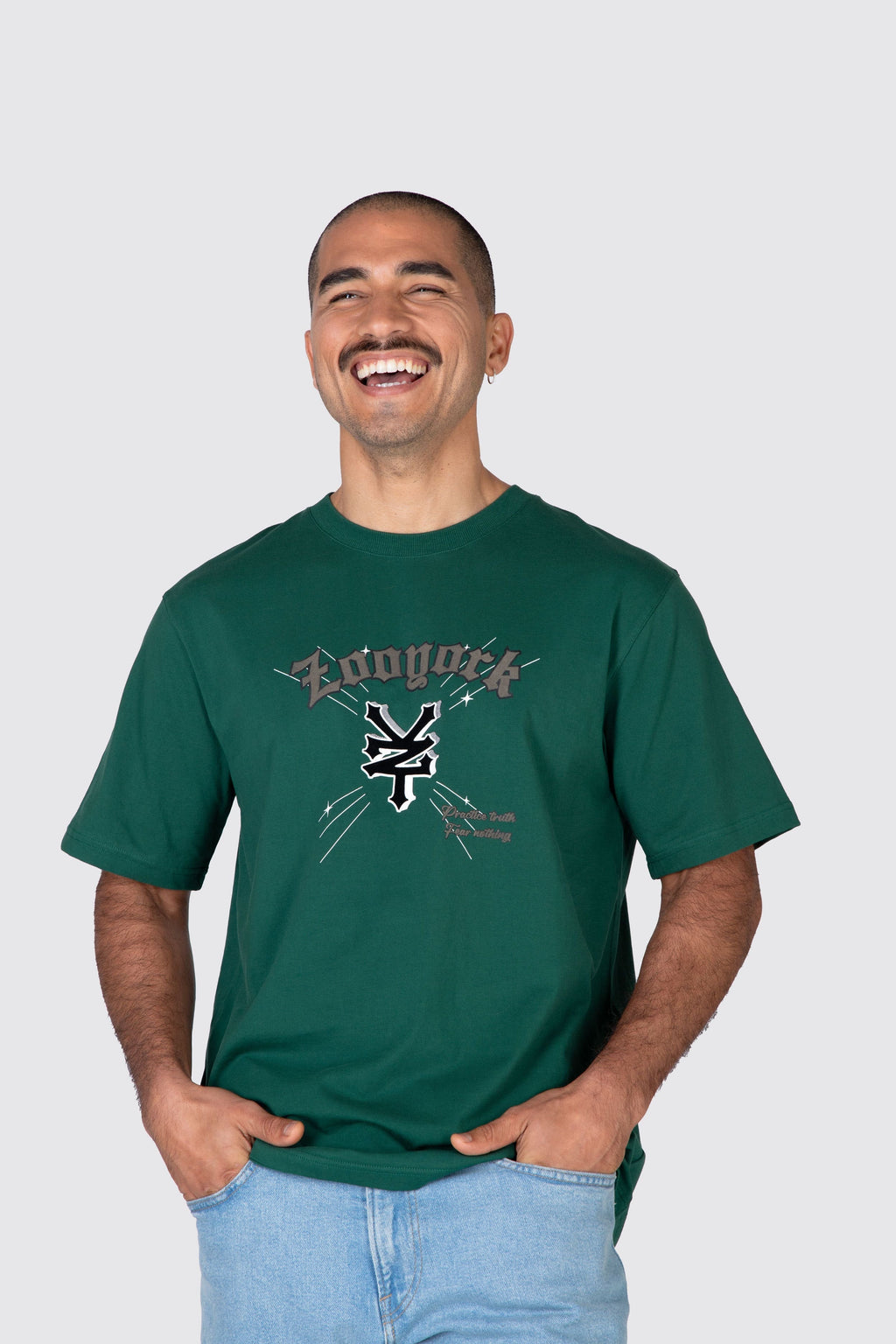 Polera M/C Fire Verde Zoo York 