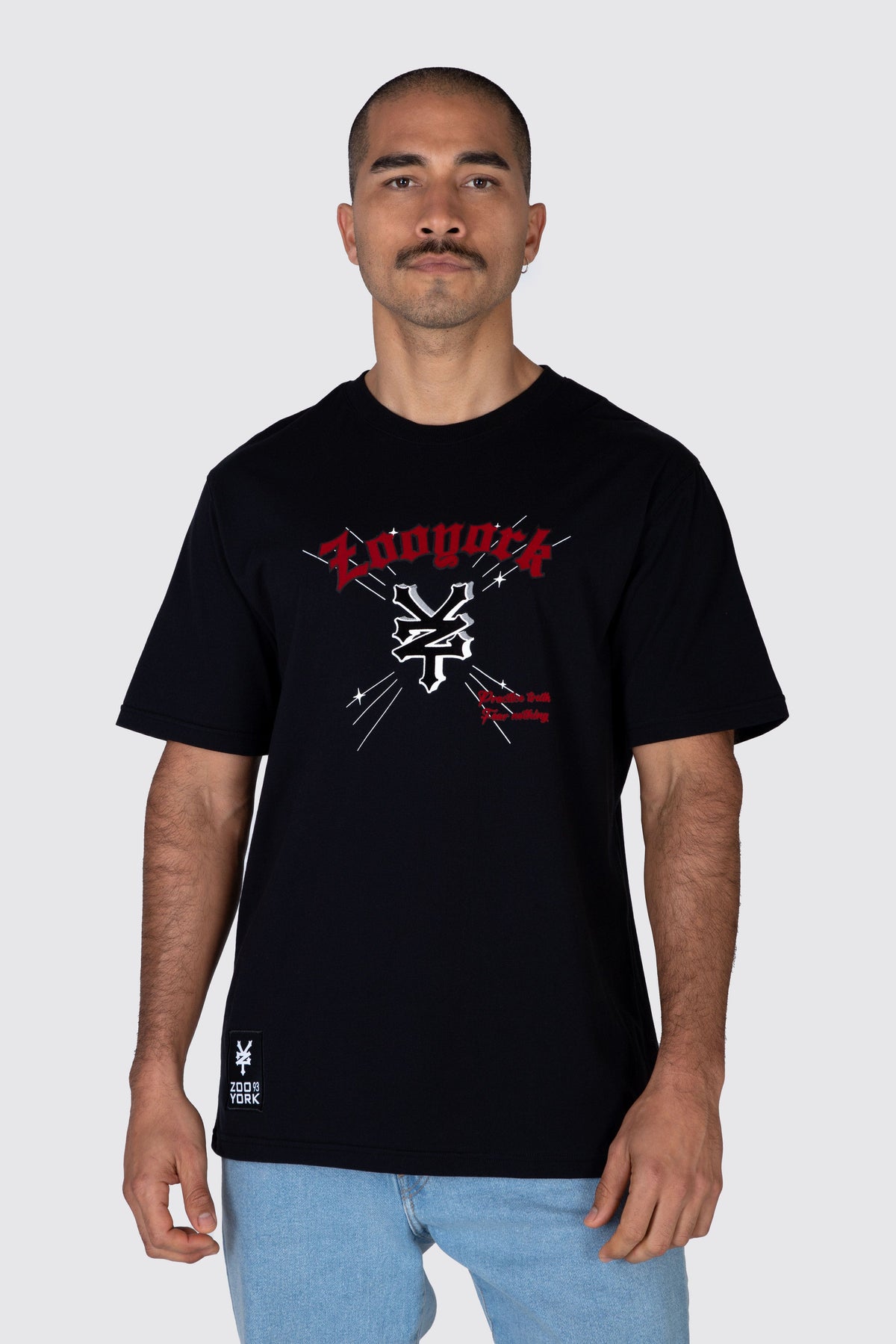 Polera M/C Fire Negro Zoo York 