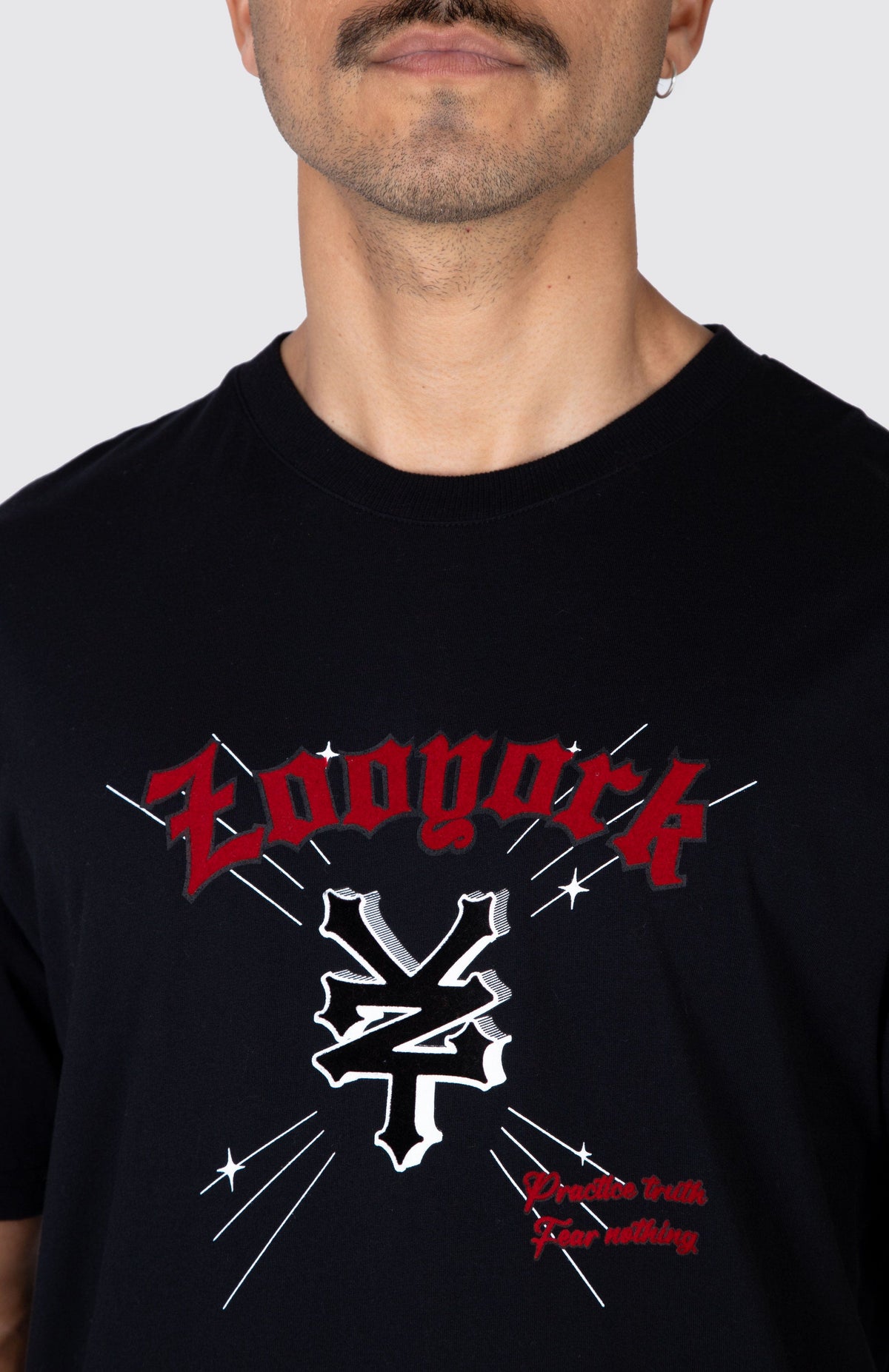 Polera M/C Fire Negro Zoo York 