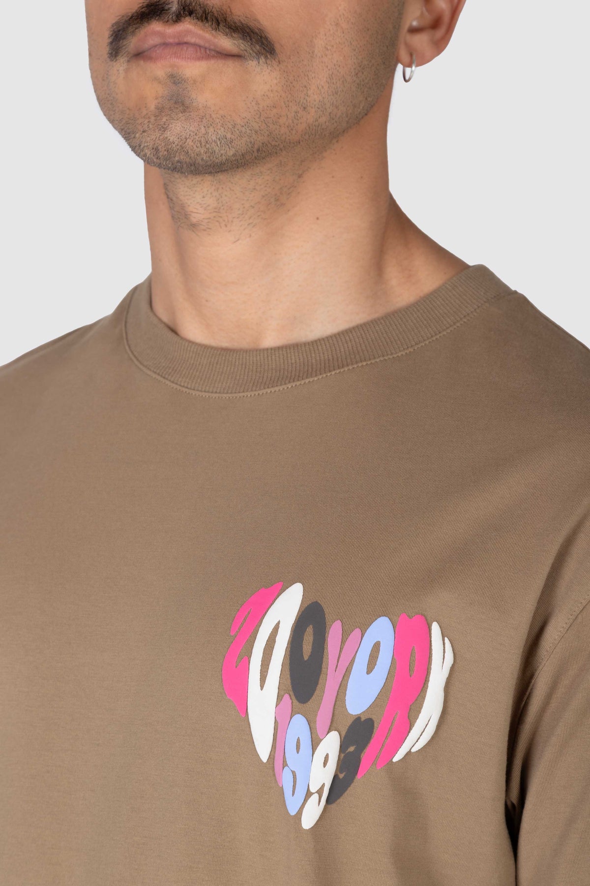 Polera M/C Lets Try Café Zoo York 