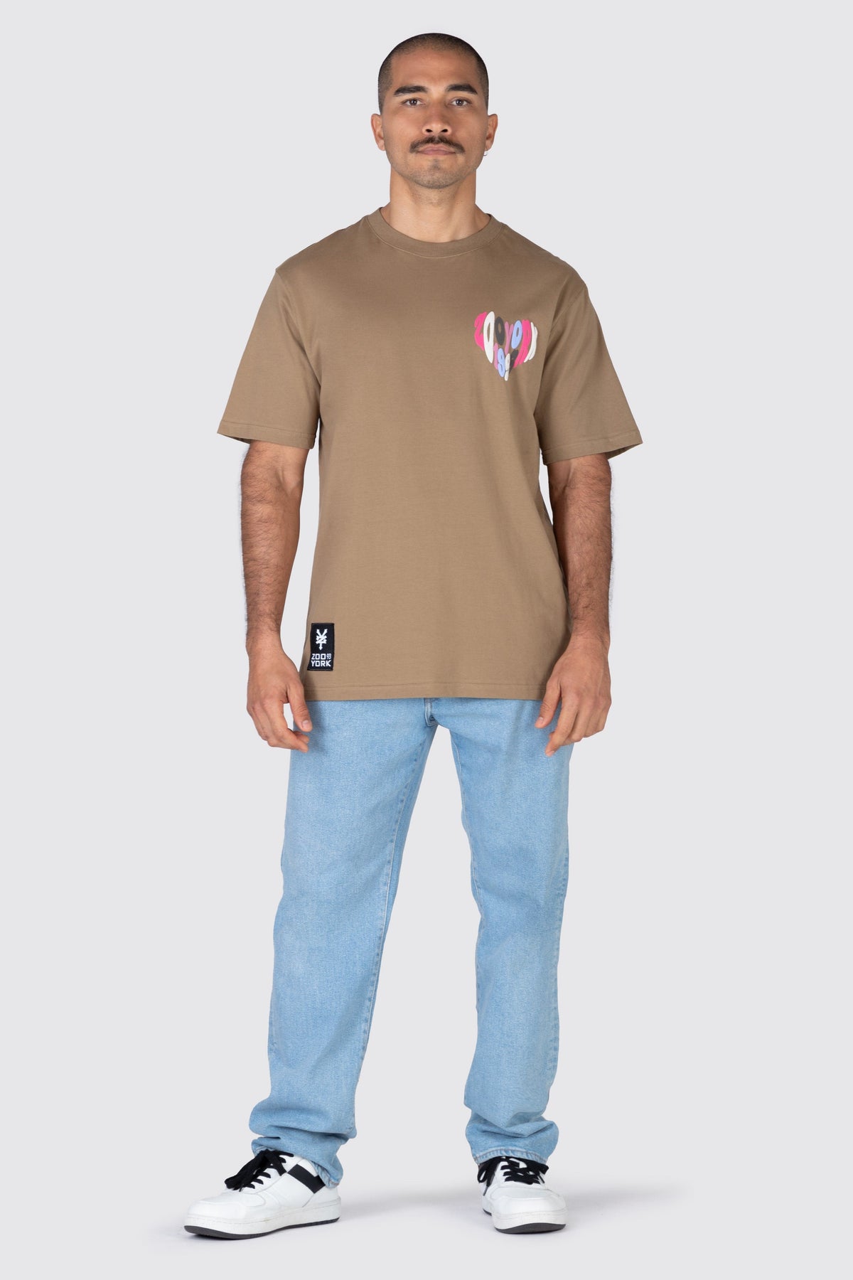 Polera M/C Lets Try Café Zoo York 
