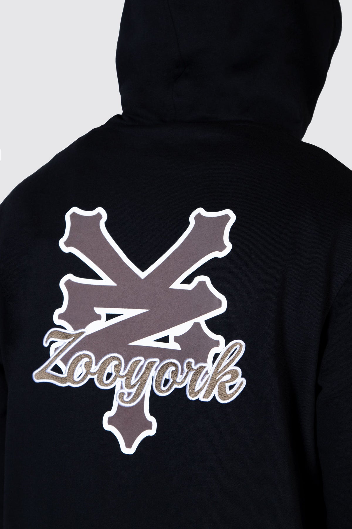 Poleron Zip Skate Group Negro Zoo York