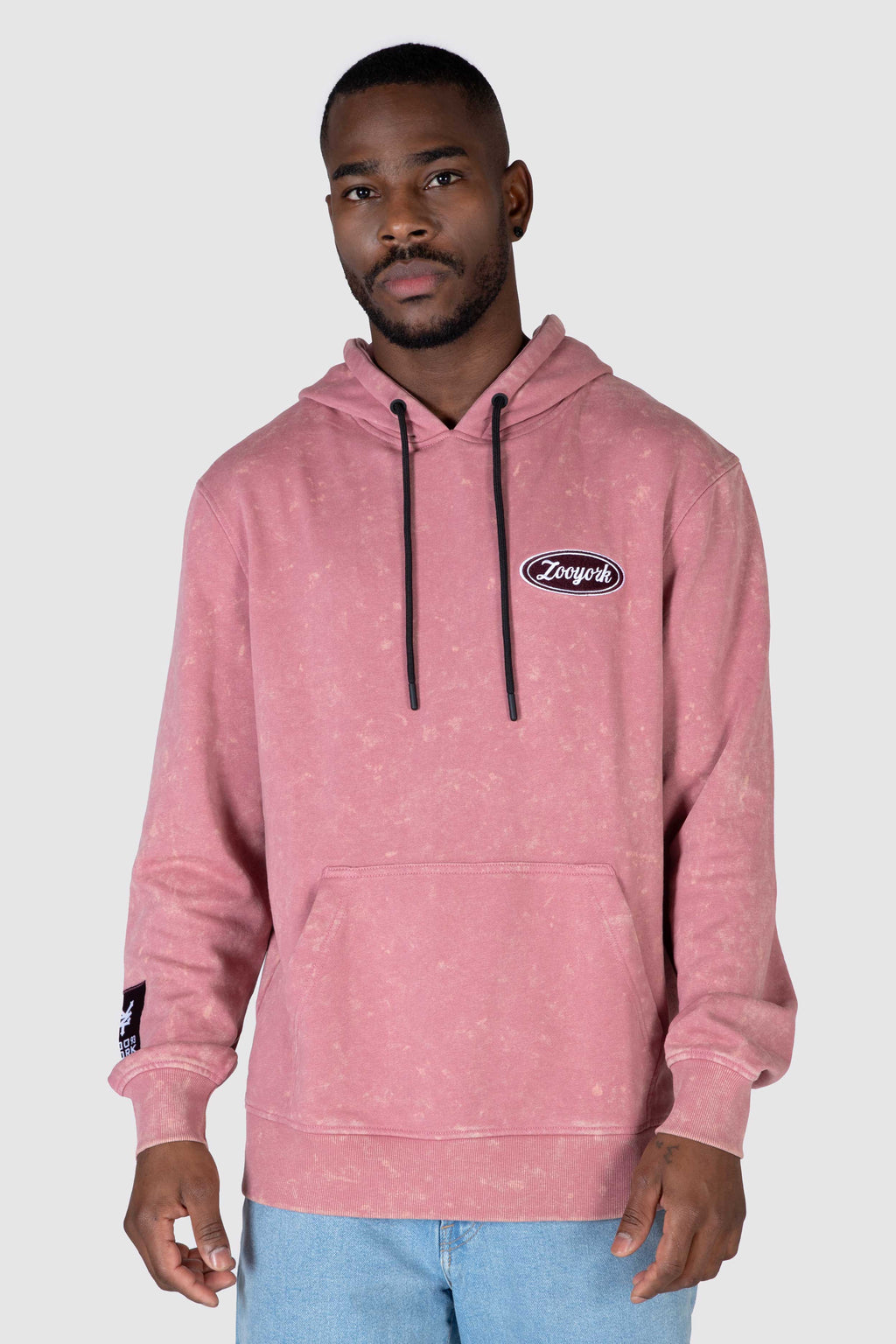 Poleron Hood Skate Group Rosado Zoo York