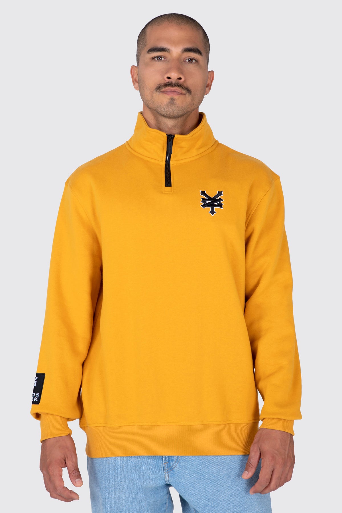 Poleron Half Zip Original City Mostaza Zoo York