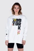 Poleron Crew Neck Bob Esponja Drop B Blanco Zoo York