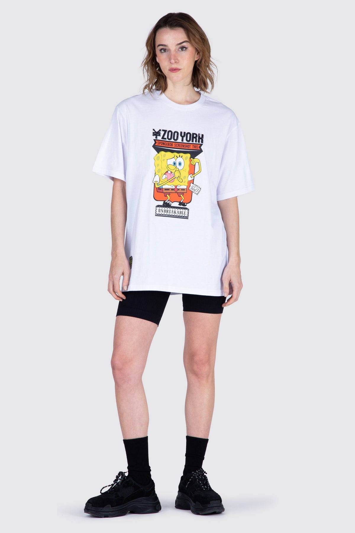 Polera M/C Bob Esponja Squeeze Blanco Zoo York