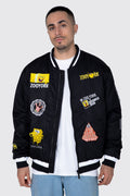 Chaqueta Bomber Bob Esponja Decal Negro Zoo York 