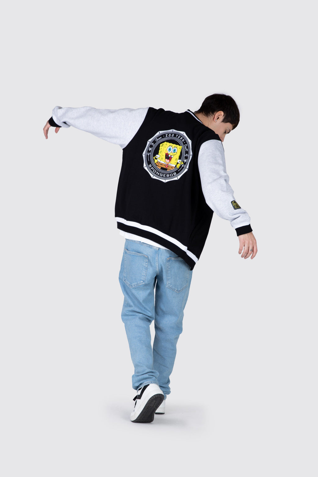 Chaqueta Bomber Bob Esponja Borough Negro Zoo York