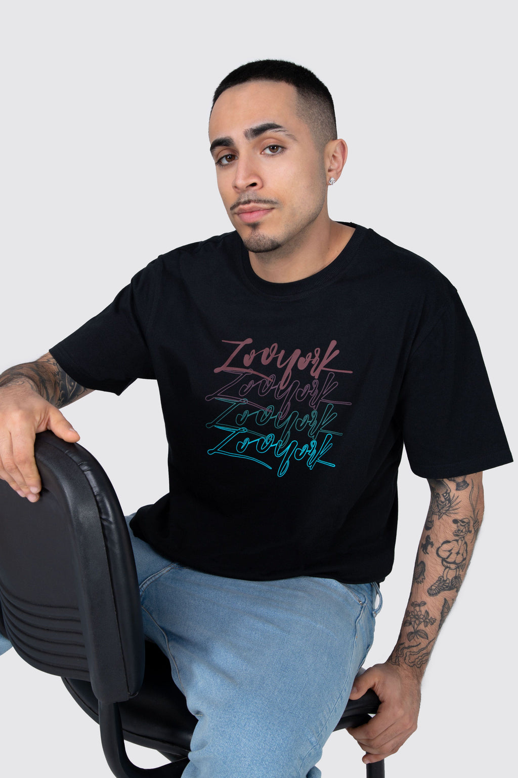 Polera M/C Magic Scrip 3.0 Negro Zoo York 