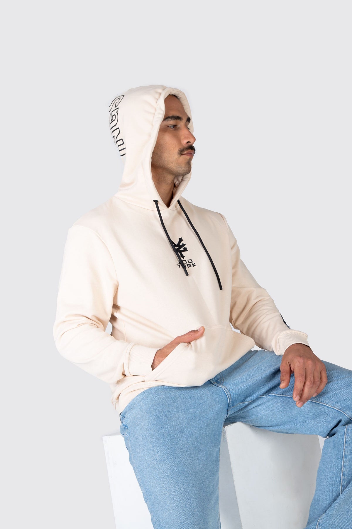 Poleron Hood Kings 3.0 Beige Zoo York 