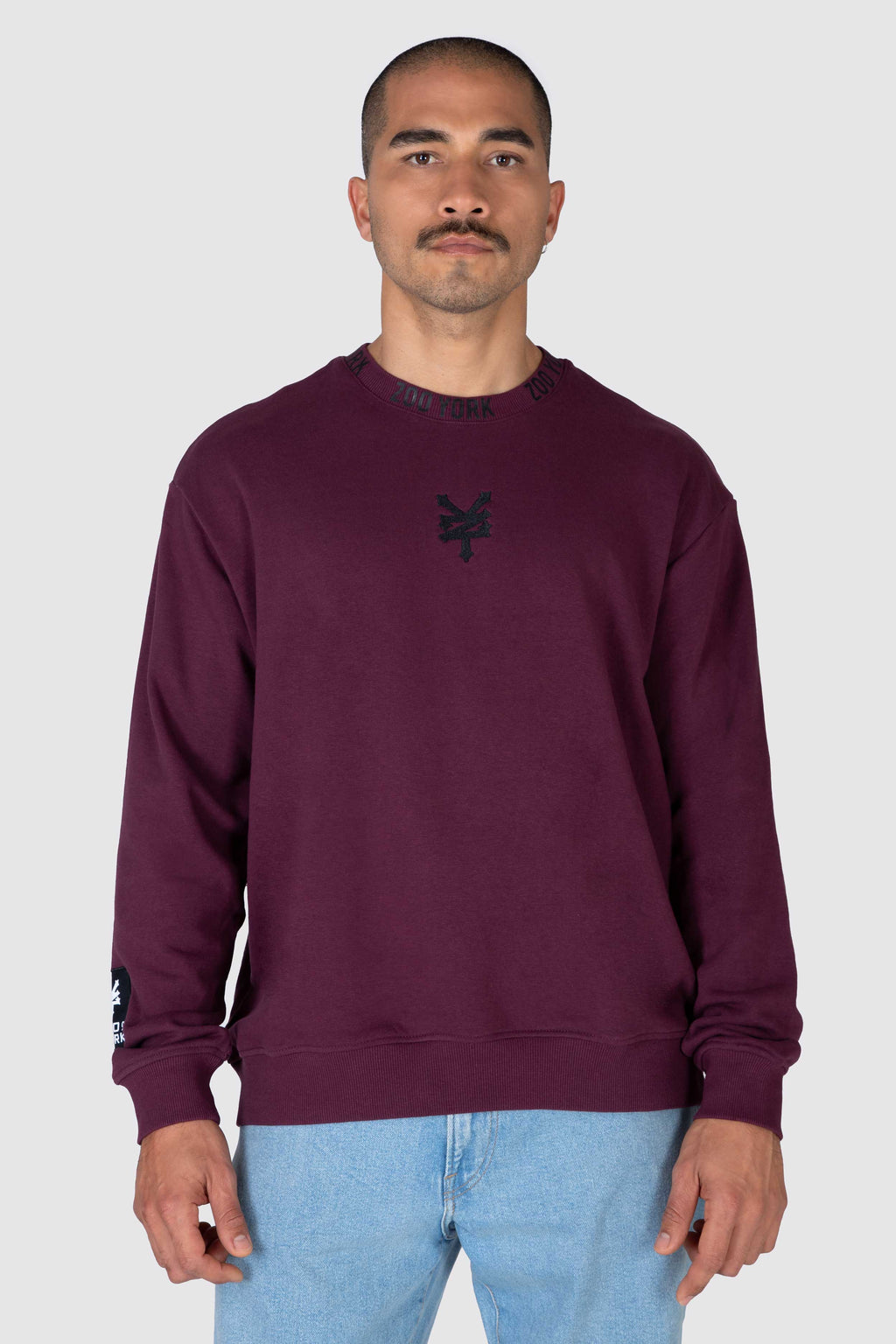 Poleron Crew Neck Collar 3.0 Burdeo Zoo York 