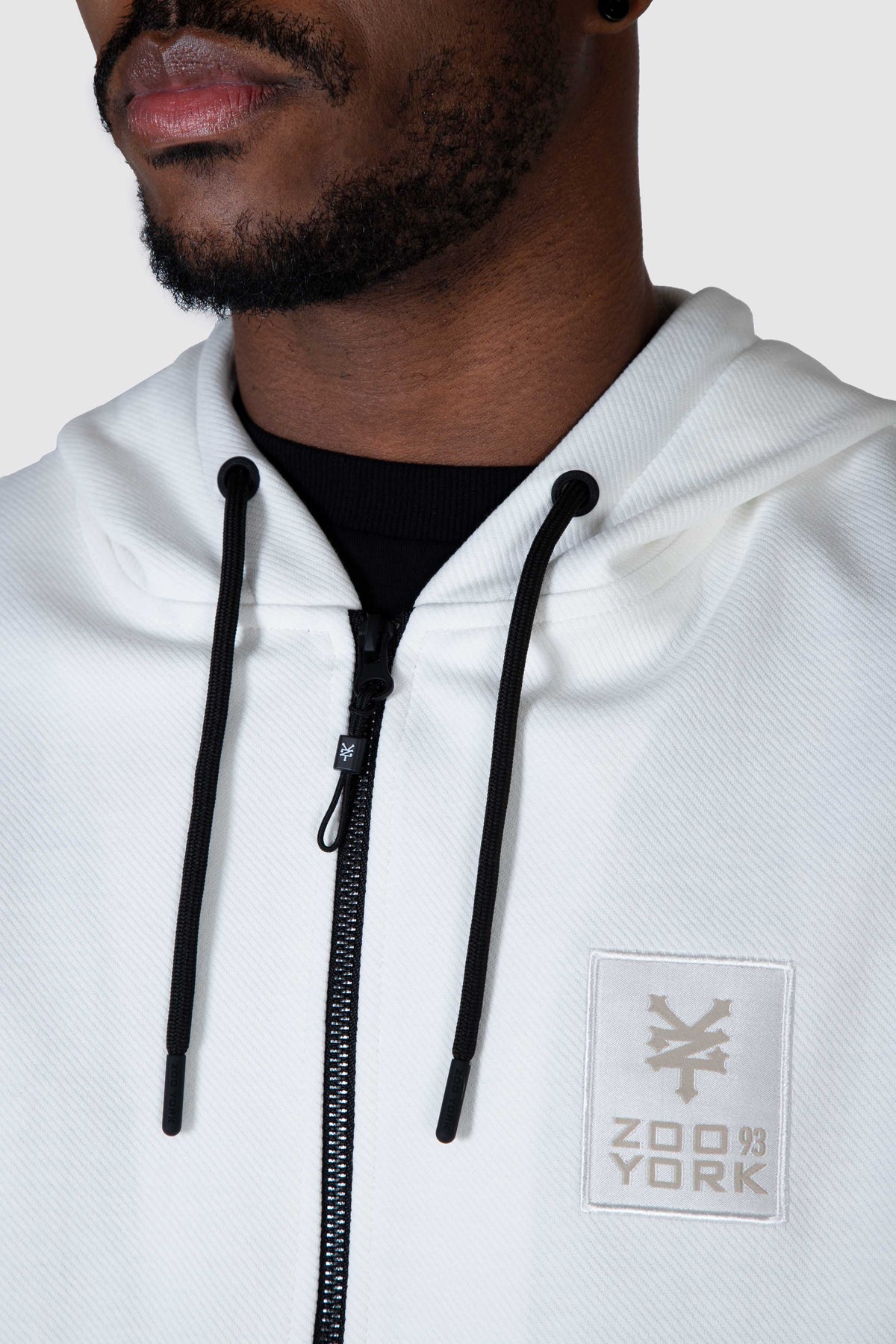 Poleron Zip Lofty Blanco Zoo York