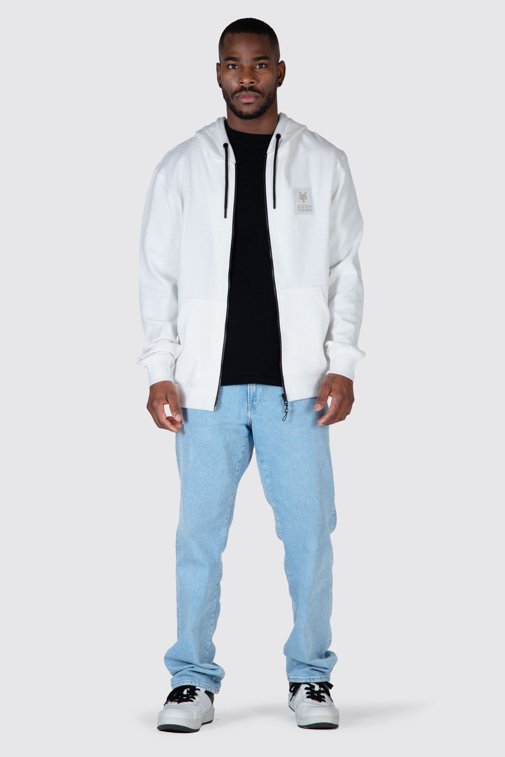 Poleron Zip Lofty Blanco Zoo York