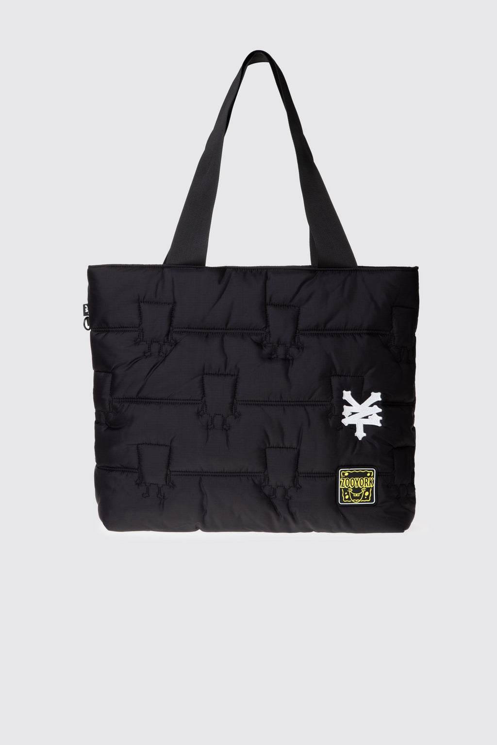 Bolso Tote Quilted Bob Esponja Siluet Negro Zoo York 