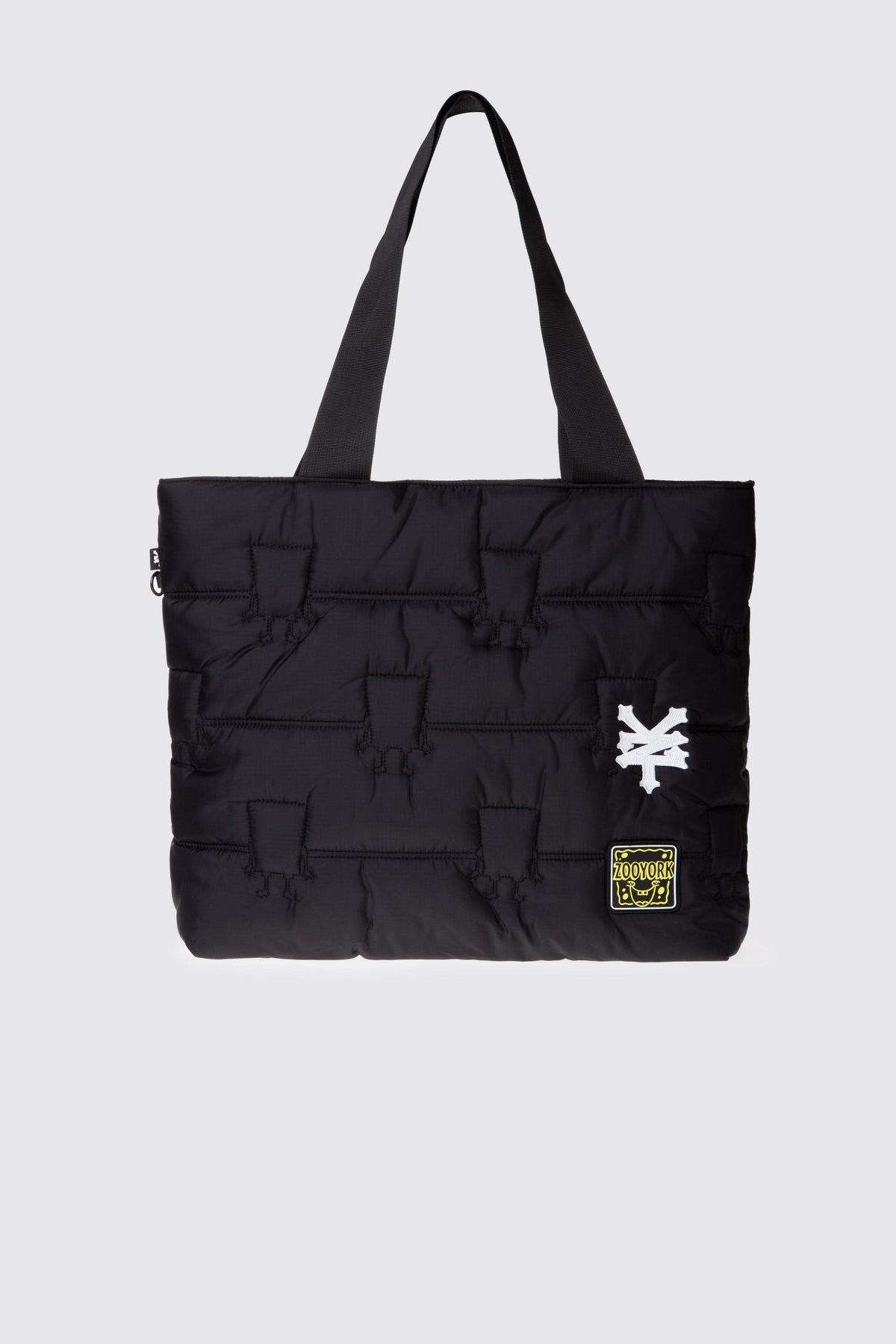 Bolso Tote Quilted Bob Esponja Siluet Negro Zoo York 