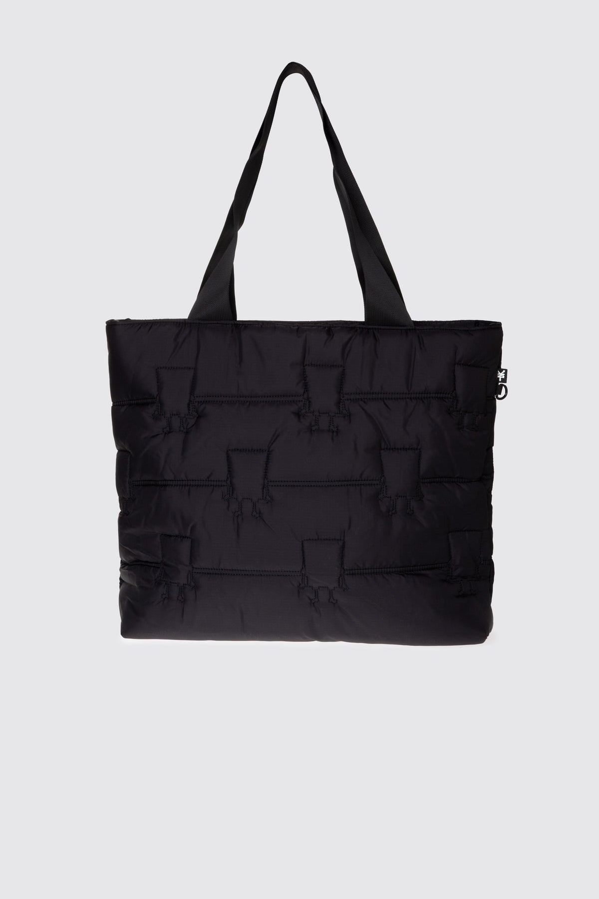 Bolso Tote Quilted Bob Esponja Siluet Negro Zoo York 