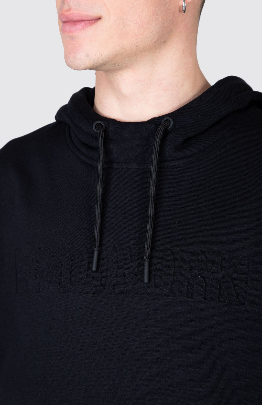 Poleron Hood Media Negro Zoo York
