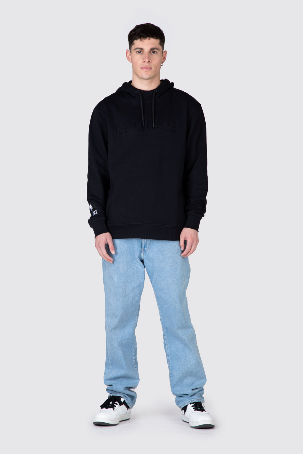 Poleron Hood Media Negro Zoo York