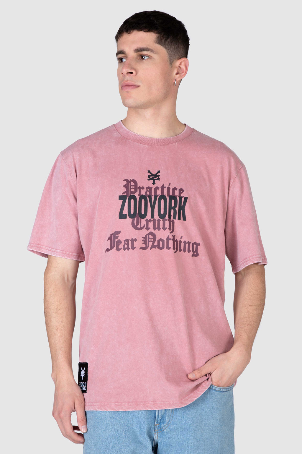 Polera M/C Today Rosado Zoo York
