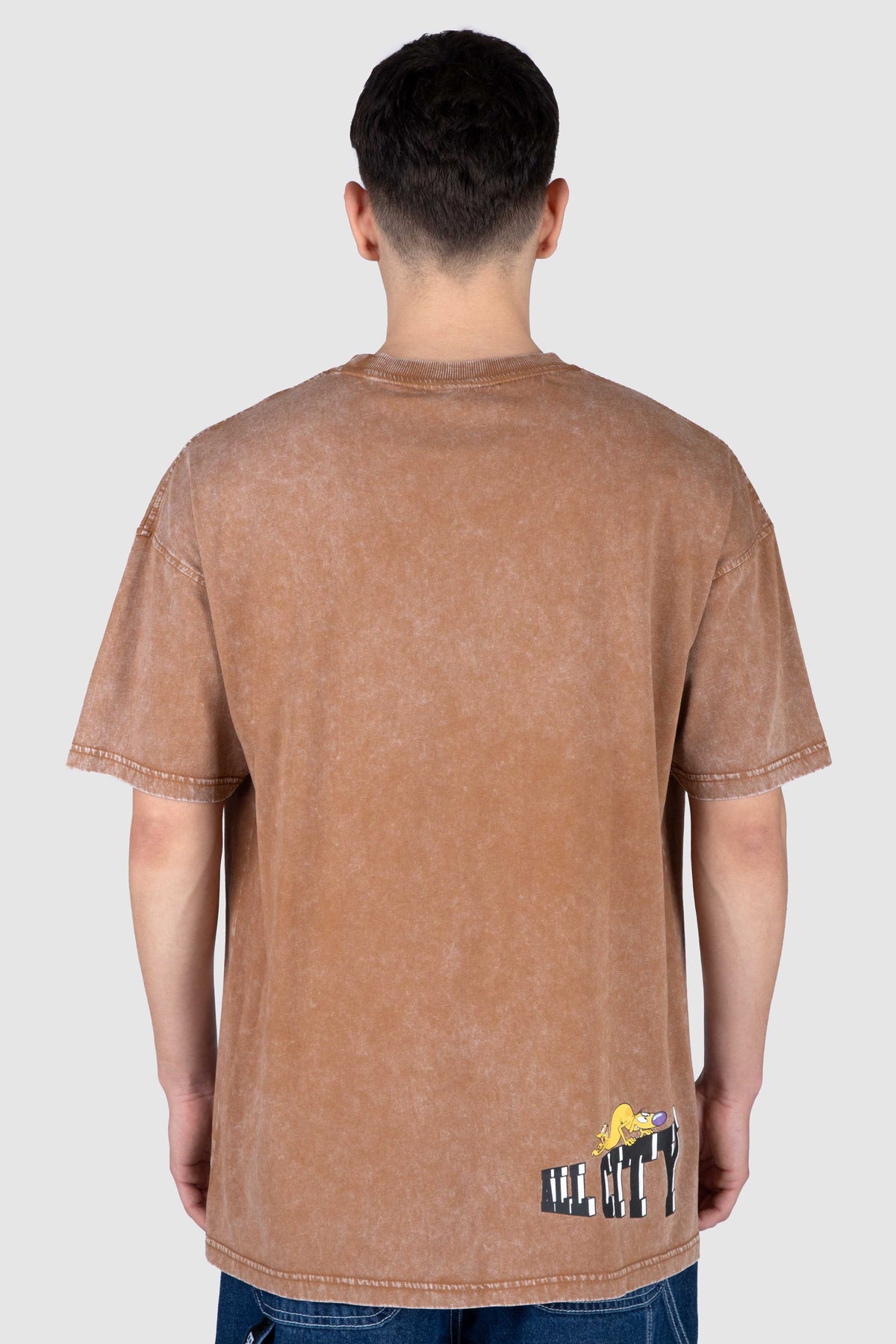 Polera M/C Catdog Catch It Café ERRANTE