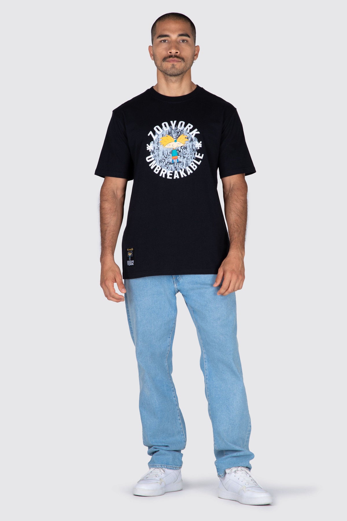 Polera M/C Arnold World Street Negro Zoo York