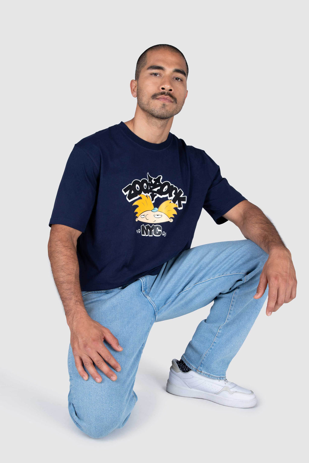 Polera M/C Arnold Ball Head Azul Zoo York