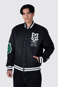 Chaqueta Bomber Arnold Besties Negro Zoo York