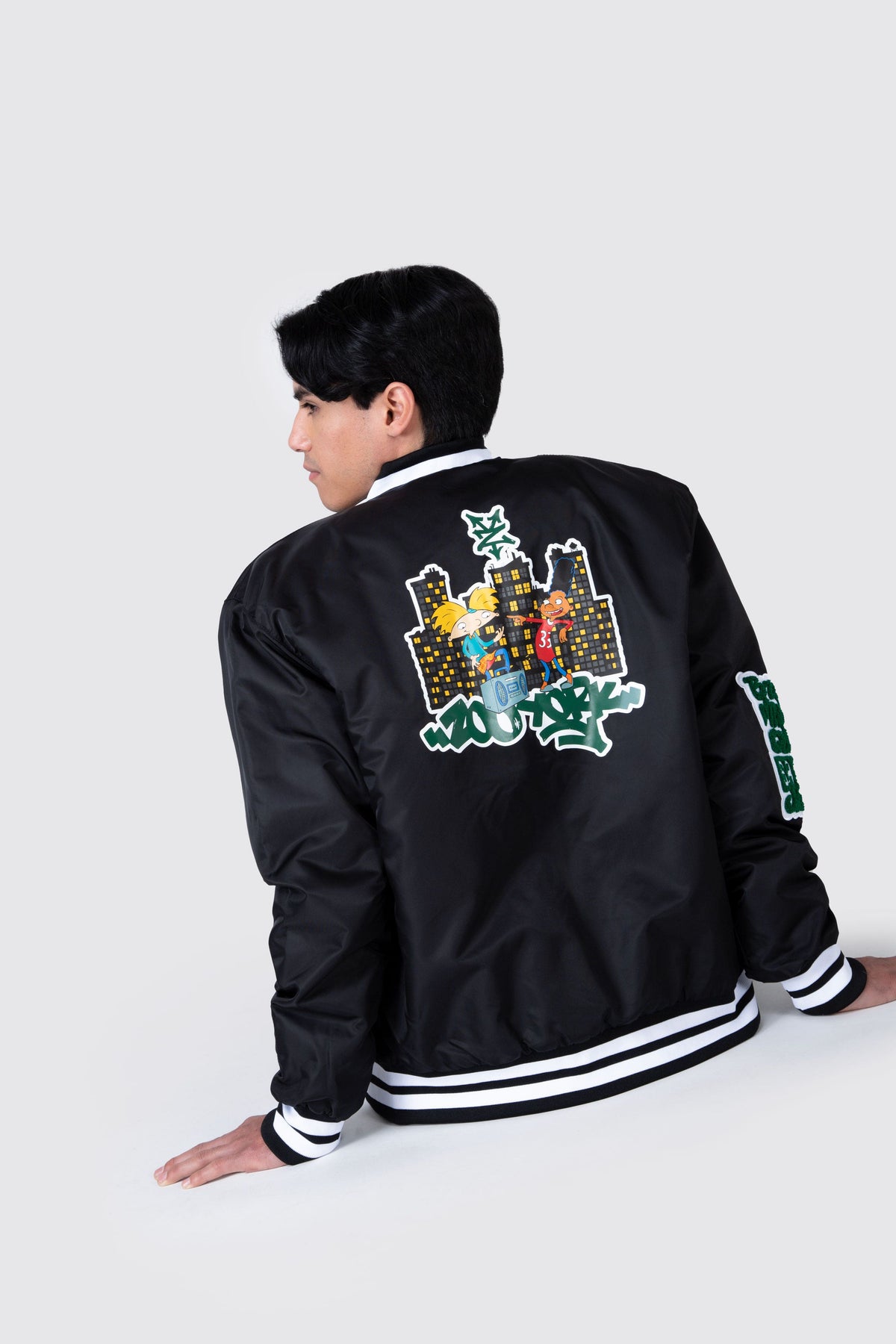 Chaqueta Bomber Arnold Besties Negro Zoo York