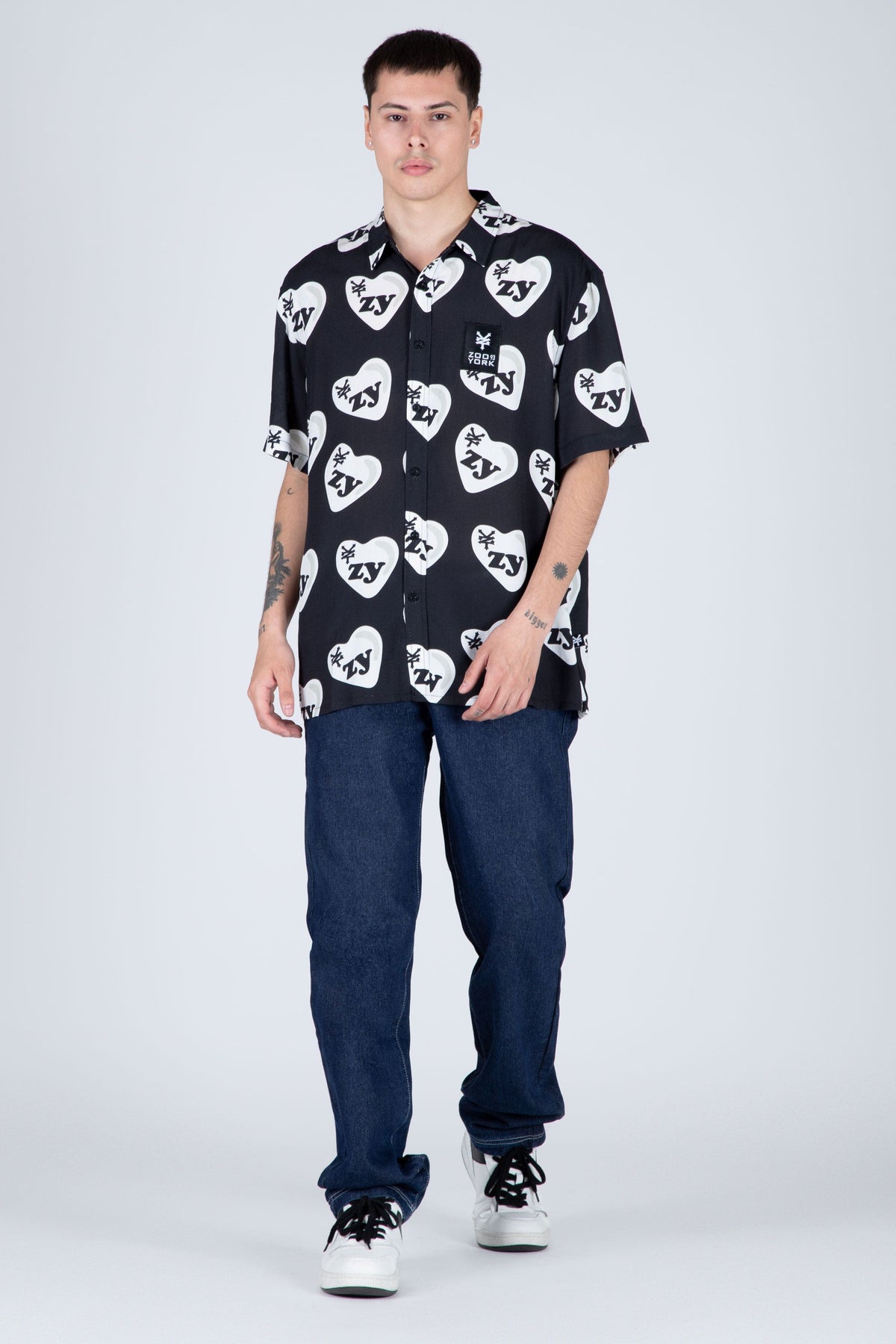 Camisa M/C Fun Love Negro Zoo York
