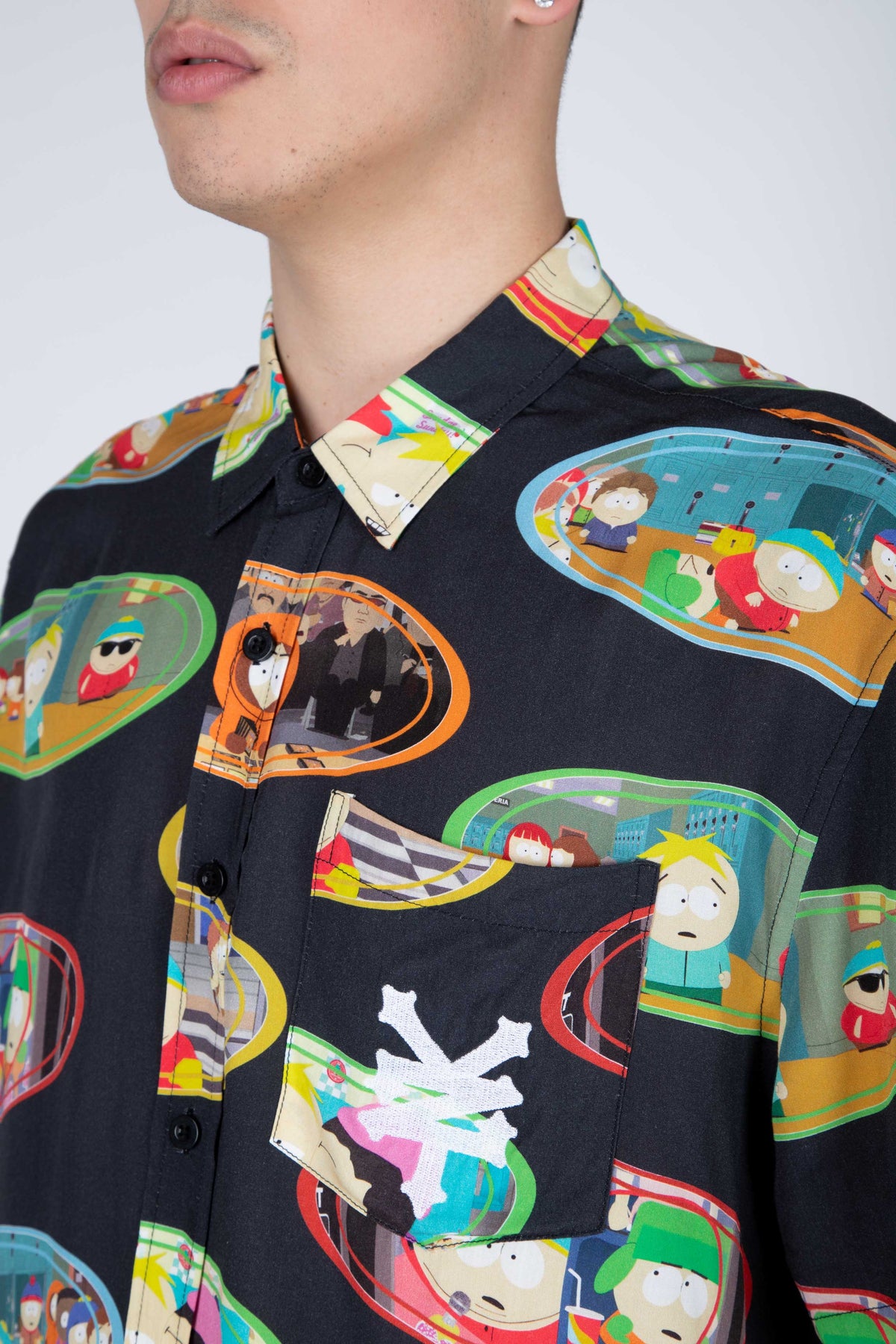 Camisa M/C South Park Episodes Negro Zoo York