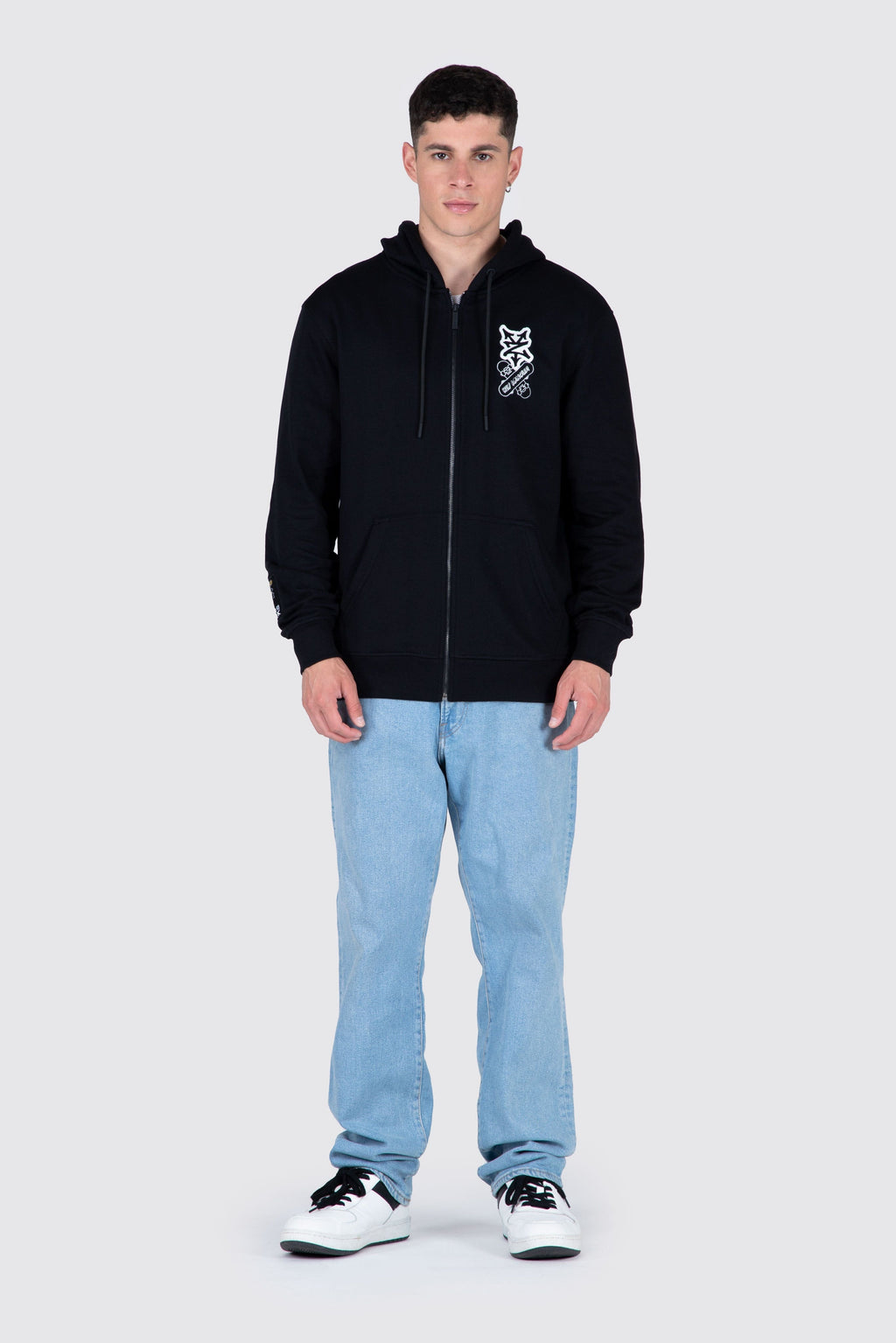 Poleron Zip Arnold Sk8R Negro Zoo York