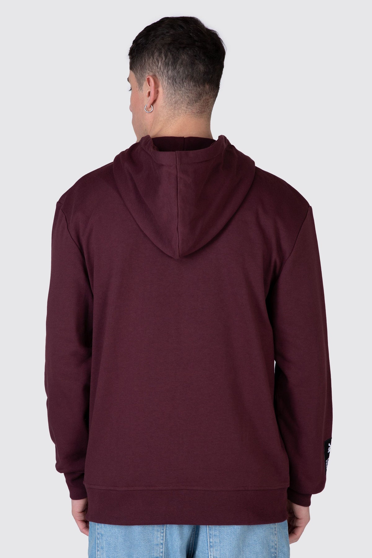 Poleron Zip Initial Burdeo Zoo York
