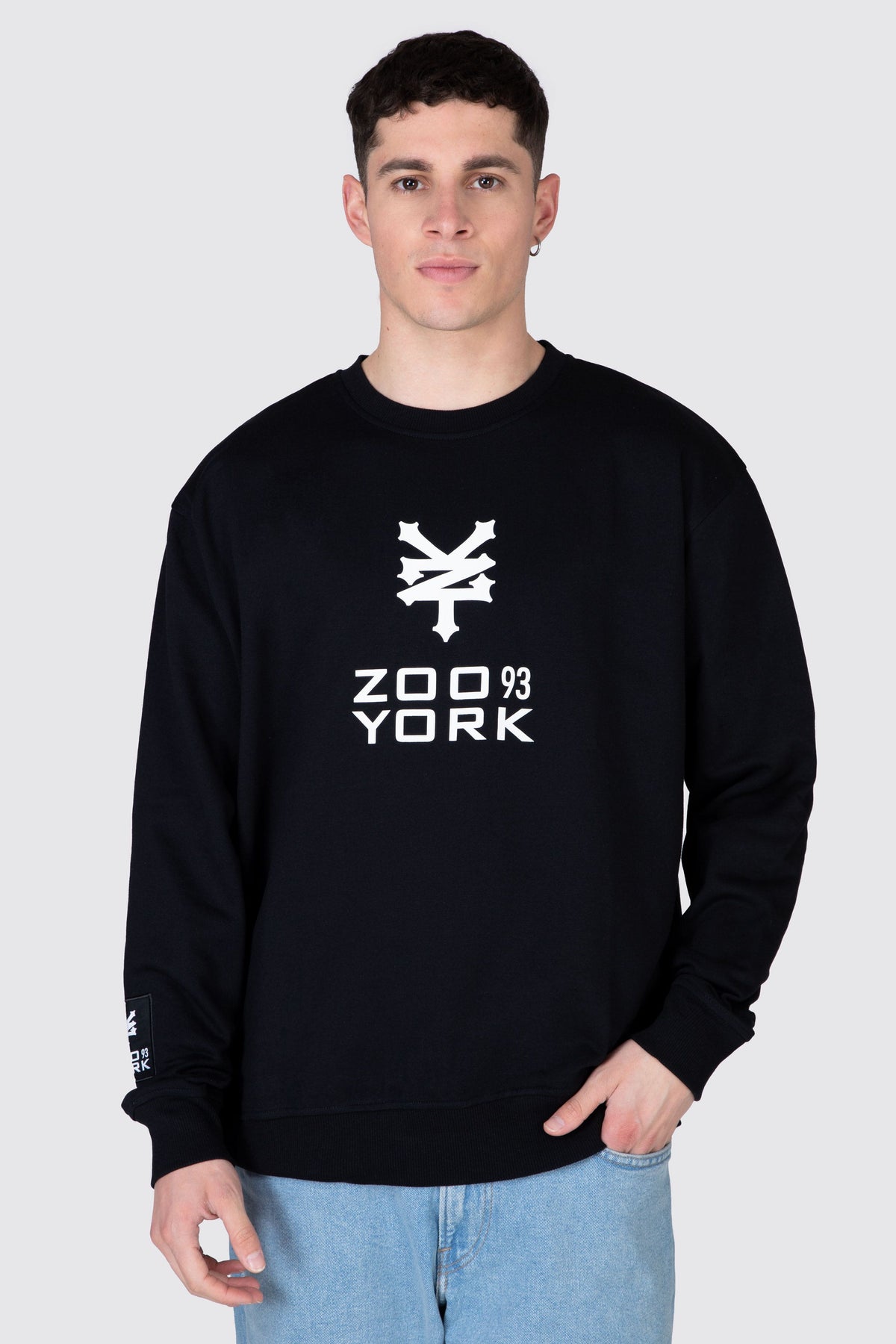 Poleron Crew Neck Initial Negro Zoo York