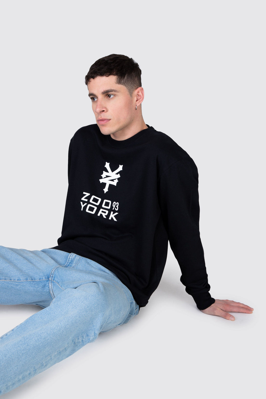 Poleron Crew Neck Initial Negro Zoo York