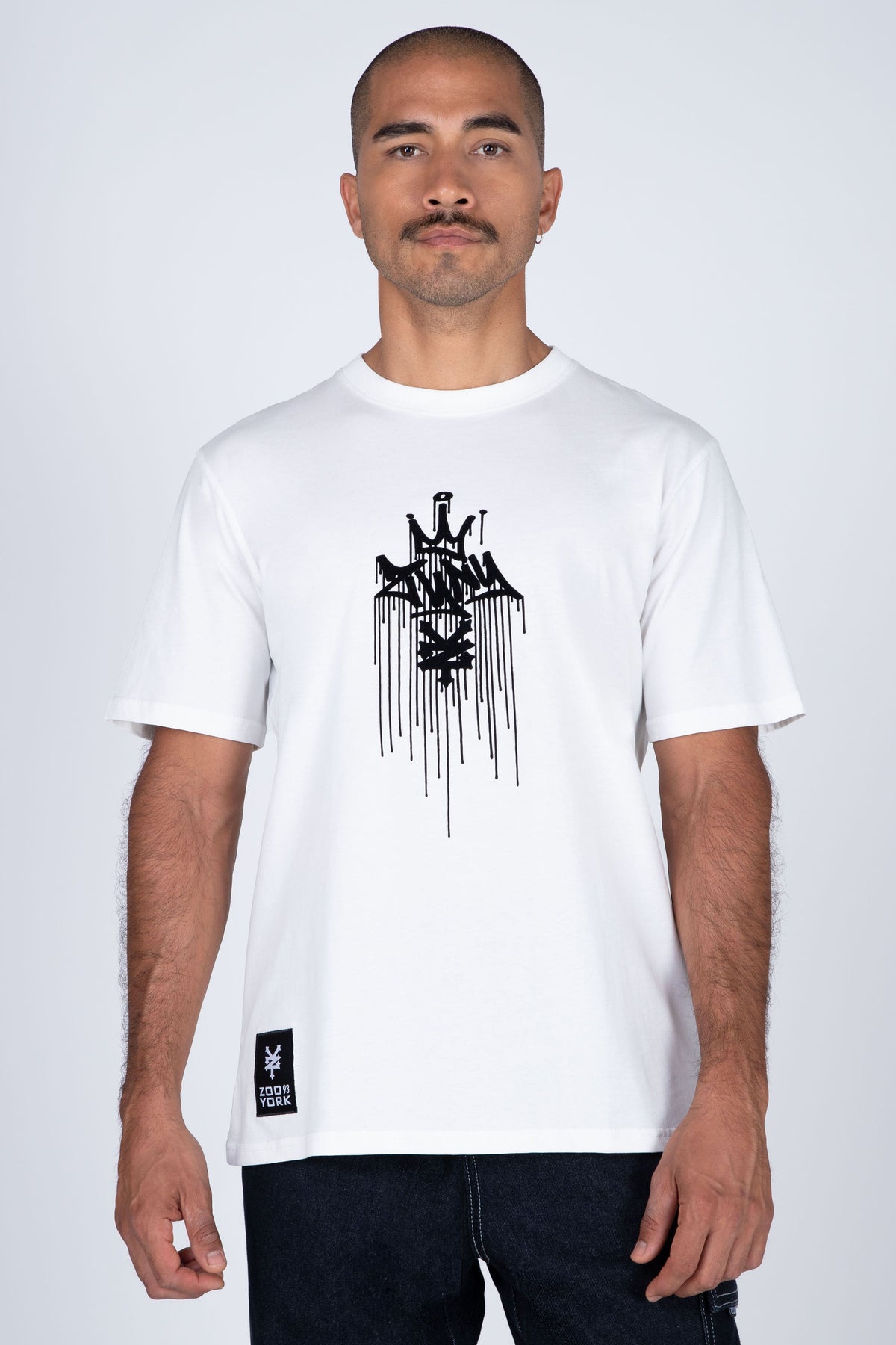 Polera M/C Drip Kings Blanco Zoo York